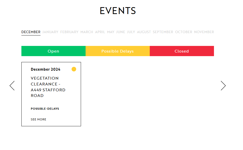 WMI events calendar