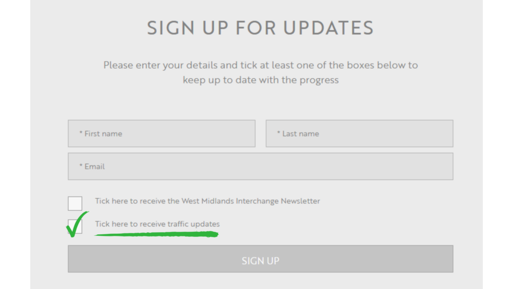 Newsletter sign up